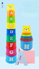 Lade das Bild in den Galerie-Viewer, Stapelbecher - 8 Stück Mehrfarbig - Lernspielzeug für Kinder