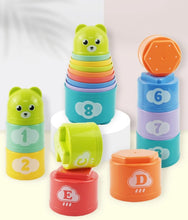 Lade das Bild in den Galerie-Viewer, Stapelbecher - 8 Stück Mehrfarbig - Lernspielzeug für Kinder
