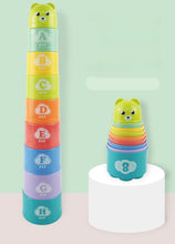 Lade das Bild in den Galerie-Viewer, Stapelbecher - 8 Stück Mehrfarbig - Lernspielzeug für Kinder