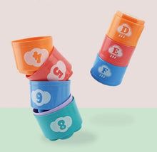 Lade das Bild in den Galerie-Viewer, Stapelbecher - 8 Stück Mehrfarbig - Lernspielzeug für Kinder