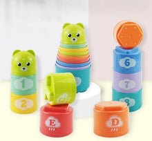 Lade das Bild in den Galerie-Viewer, Stapelbecher - 8 Stück Mehrfarbig - Lernspielzeug für Kinder