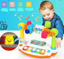 Lade das Bild in den Galerie-Viewer, Rotierendes musikalisches Klavierspielzeug für Babys