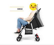 Lade das Bild in den Galerie-Viewer, 2-in-1 faltbarer und leichter Kinderwagen