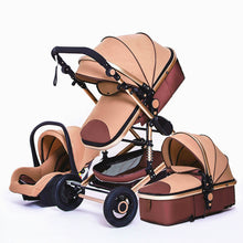 Lade das Bild in den Galerie-Viewer, Premium 3-in-1 Trio Kinderwagen - Kinderwagen, Buggy und Autositz