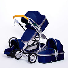 Lade das Bild in den Galerie-Viewer, Premium 3-in-1 Trio Kinderwagen - Kinderwagen, Buggy und Autositz