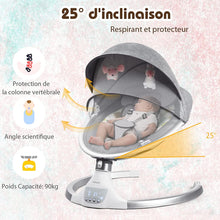Charger l'image dans la galerie, Chaise Longue électrique à bascule pour bébé