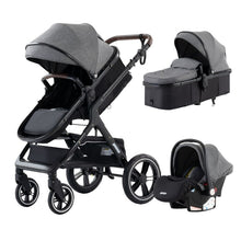 Lade das Bild in den Galerie-Viewer, 3-in-1 Luxe Trio-Kinderwagen der neuesten Generation