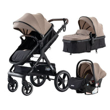 Lade das Bild in den Galerie-Viewer, 3-in-1-Trio-Kinderwagen der neuesten Generation – Kinderwagen, Buggy und Autositz