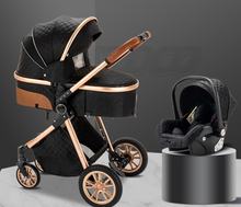 Lade das Bild in den Galerie-Viewer, Baby Trio 3-in-1-Kinderwagen – Kinderwagen, Kinderwagen und Autositz