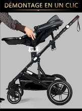 Lade das Bild in den Galerie-Viewer, 3-in-1-Trio-Kinderwagen der neuesten Generation – Kinderwagen, Buggy und Autositz