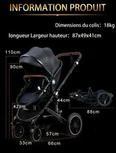 Lade das Bild in den Galerie-Viewer, 3-in-1-Trio-Kinderwagen der neuesten Generation – Kinderwagen, Buggy und Autositz