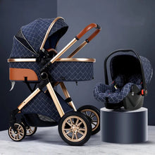 Lade das Bild in den Galerie-Viewer, Baby Trio 3-in-1-Kinderwagen – Kinderwagen, Kinderwagen und Autositz