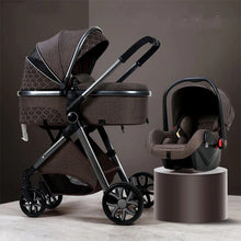 Lade das Bild in den Galerie-Viewer, Baby Trio 3-in-1-Kinderwagen – Kinderwagen, Kinderwagen und Autositz