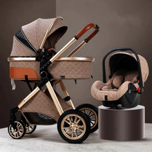 Lade das Bild in den Galerie-Viewer, Baby Trio 3-in-1-Kinderwagen – Kinderwagen, Kinderwagen und Autositz