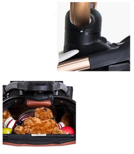 Lade das Bild in den Galerie-Viewer, 3-in-1-Kinderwagen-Trio aus Leder der neuesten Generation – Kinderwagen, Buggy und Autositz