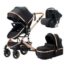Lade das Bild in den Galerie-Viewer, 3-in-1 Luxe Trio-Kinderwagen der neuesten Generation