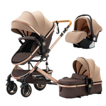 Lade das Bild in den Galerie-Viewer, 3-in-1 Luxe Trio-Kinderwagen der neuesten Generation