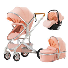 Lade das Bild in den Galerie-Viewer, 3-in-1 Luxe Trio-Kinderwagen der neuesten Generation