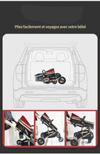 Lade das Bild in den Galerie-Viewer, Premium 3-in-1 Trio Kinderwagen - Kinderwagen, Buggy und Autositz