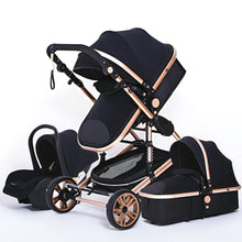 Lade das Bild in den Galerie-Viewer, Premium 3-in-1 Trio Kinderwagen - Kinderwagen, Buggy und Autositz