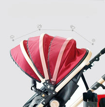 Lade das Bild in den Galerie-Viewer, Premium 3-in-1 Trio Kinderwagen - Kinderwagen, Buggy und Autositz