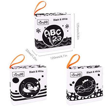 Lade das Bild in den Galerie-Viewer, 3 livres en tissu doux pour bébé - 9mois et moi