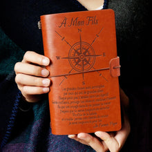 Lade das Bild in den Galerie-Viewer, Geschenk an meinen Sohn - Schützen Sie Ihre Träume - Personalisiertes Geschenk - Vintage Journal 
