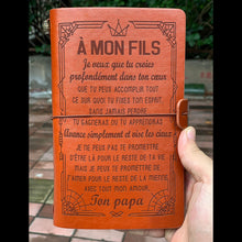 Lade das Bild in den Galerie-Viewer, Geschenk für meinen Sohn - Papa - Niemals verlieren - Personalisiertes Geschenk - Vintage Journal 
