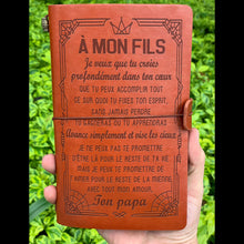 Lade das Bild in den Galerie-Viewer, Geschenk für meinen Sohn - Papa - Niemals verlieren - Personalisiertes Geschenk - Vintage Journal 
