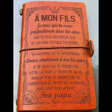 Lade das Bild in den Galerie-Viewer, Geschenk für meinen Sohn - Papa - Niemals verlieren - Personalisiertes Geschenk - Vintage Journal 
