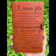 Charger l&#39;image dans la galerie, Cadeau À Mon Fils - Maman- Ma Plus Grande Fierté - Cadeau Personnalisé - Journal Vintage
