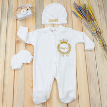 Charger l&#39;image dans la galerie, Ensemble Barboteuse avec couverture personnalisée pour Bébé
