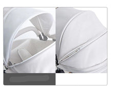Lade das Bild in den Galerie-Viewer, 3-in-1-Trio-Kinderwagen aus Leder für Babys 
