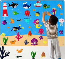 Charger l&#39;image dans la galerie, Tableau en Feutre Montessori - Jouets d&#39;Éveil et d&#39;Apprentissage Interactifs pour Enfants
