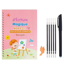 Lade das Bild in den Galerie-Viewer, Magisches Schreibheft für Kinder mit wiederverwendbarem Stift und Schreibaufklebern 
