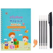 Lade das Bild in den Galerie-Viewer, Magisches Schreibheft für Kinder mit wiederverwendbarem Stift und Schreibaufklebern 

