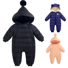Charger l&#39;image dans la galerie, Combinaison d&#39;Hiver pour Bébé - Peluche Épaisse avec Capuche
