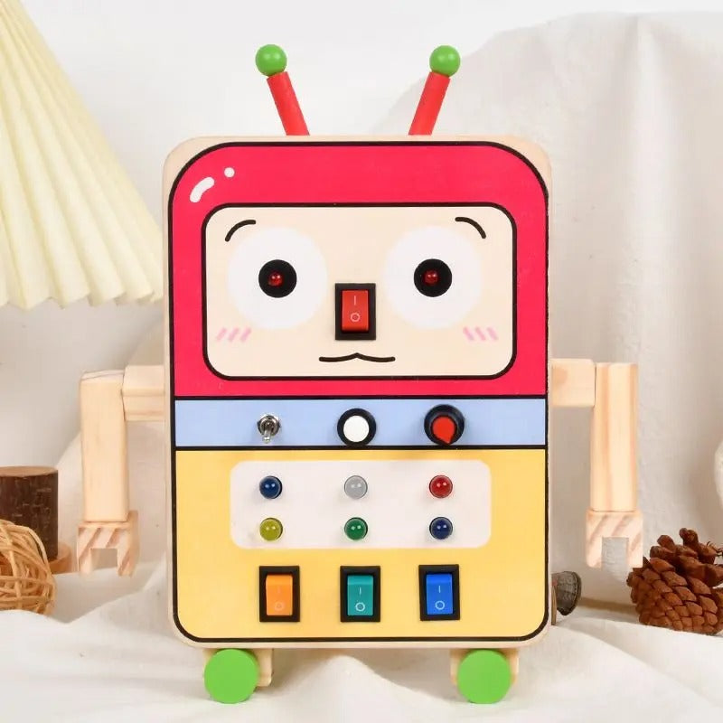 Montessori Busy Board Circuit mit LED-Lichtfassung