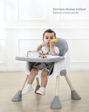 Lade das Bild in den Galerie-Viewer, 2-in-1-Babyhochstuhl mit Fußstütze
