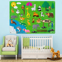 Charger l&#39;image dans la galerie, Tableau en Feutre Montessori - Jouets d&#39;Éveil et d&#39;Apprentissage Interactifs pour Enfants
