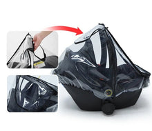 Charger l&#39;image dans la galerie, Housse de Pluie pour Siège Auto Bébé en EVA Transparent
