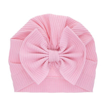 Charger l&#39;image dans la galerie, Turban en coton avec gros nœud pour bébé fille
