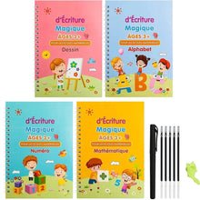 Lade das Bild in den Galerie-Viewer, Magisches Schreibheft für Kinder mit wiederverwendbarem Stift und Schreibaufklebern 

