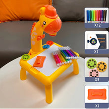 Lade das Bild in den Galerie-Viewer, Tischprojektor für Kinder – Lernspielzeug mit LED-Projektion und Zeichentisch 
