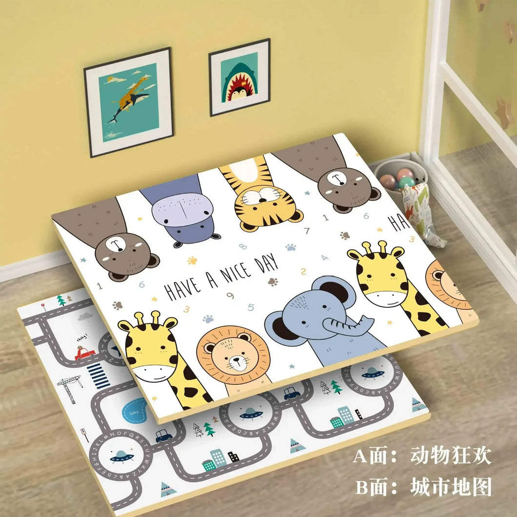 Tapis de Jeu Double Face Pour Bébé - 180x200cm