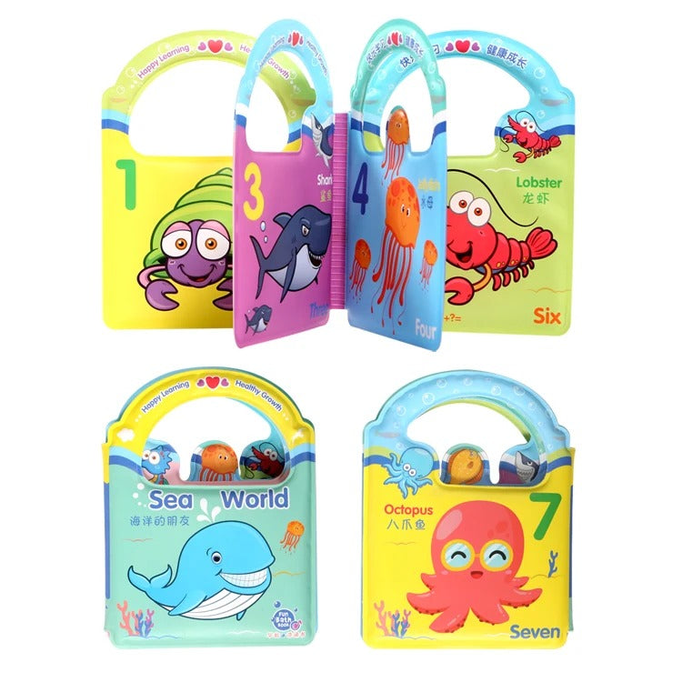 Livre Éducatif Indéchirable et Imperméable pour Bébé - Découvertes sans Limite!