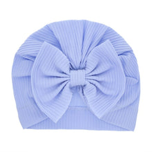 Charger l&#39;image dans la galerie, Turban en coton avec gros nœud pour bébé fille
