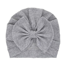 Charger l&#39;image dans la galerie, Turban en coton avec gros nœud pour bébé fille
