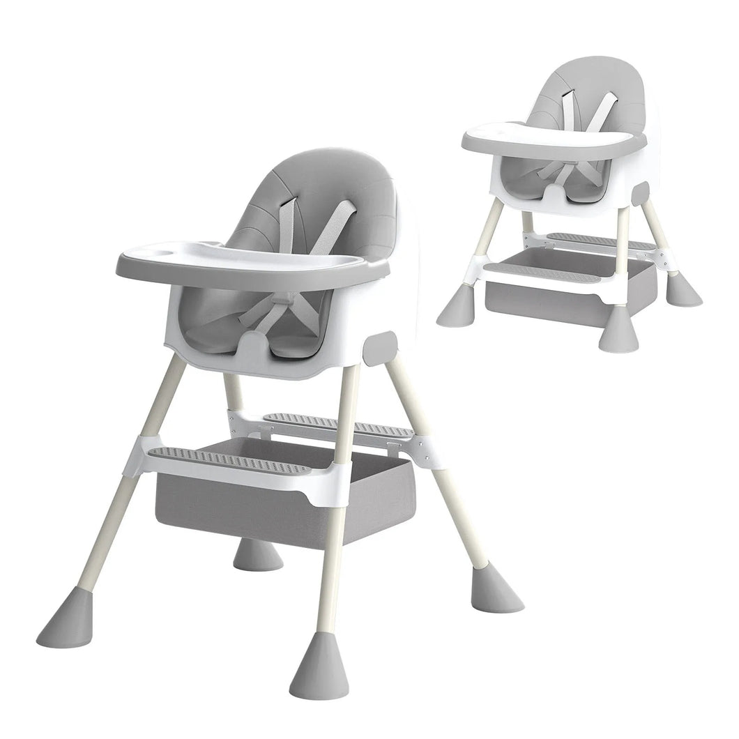2-in-1-Babyhochstuhl mit Fußstütze