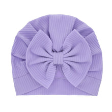Charger l&#39;image dans la galerie, Turban en coton avec gros nœud pour bébé fille
